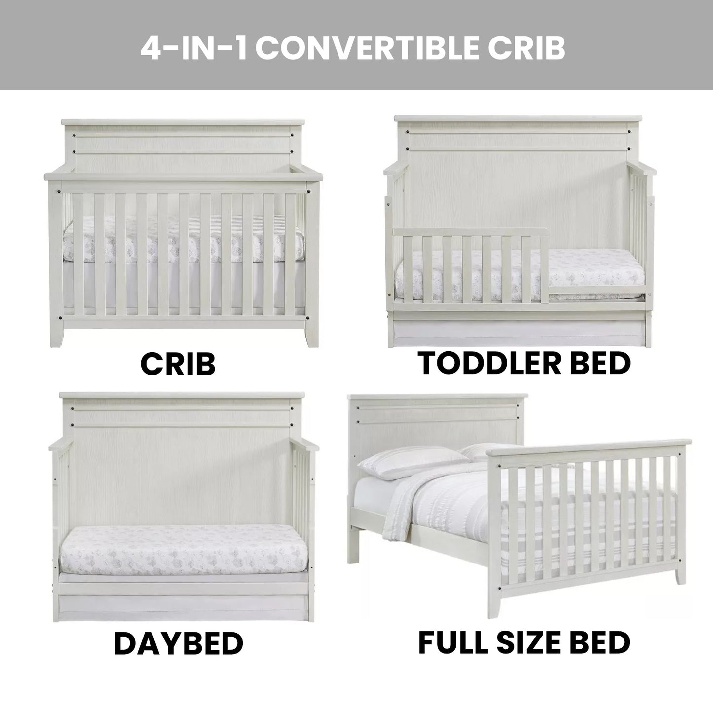 Ellison 4 In 1 Convertible Crib