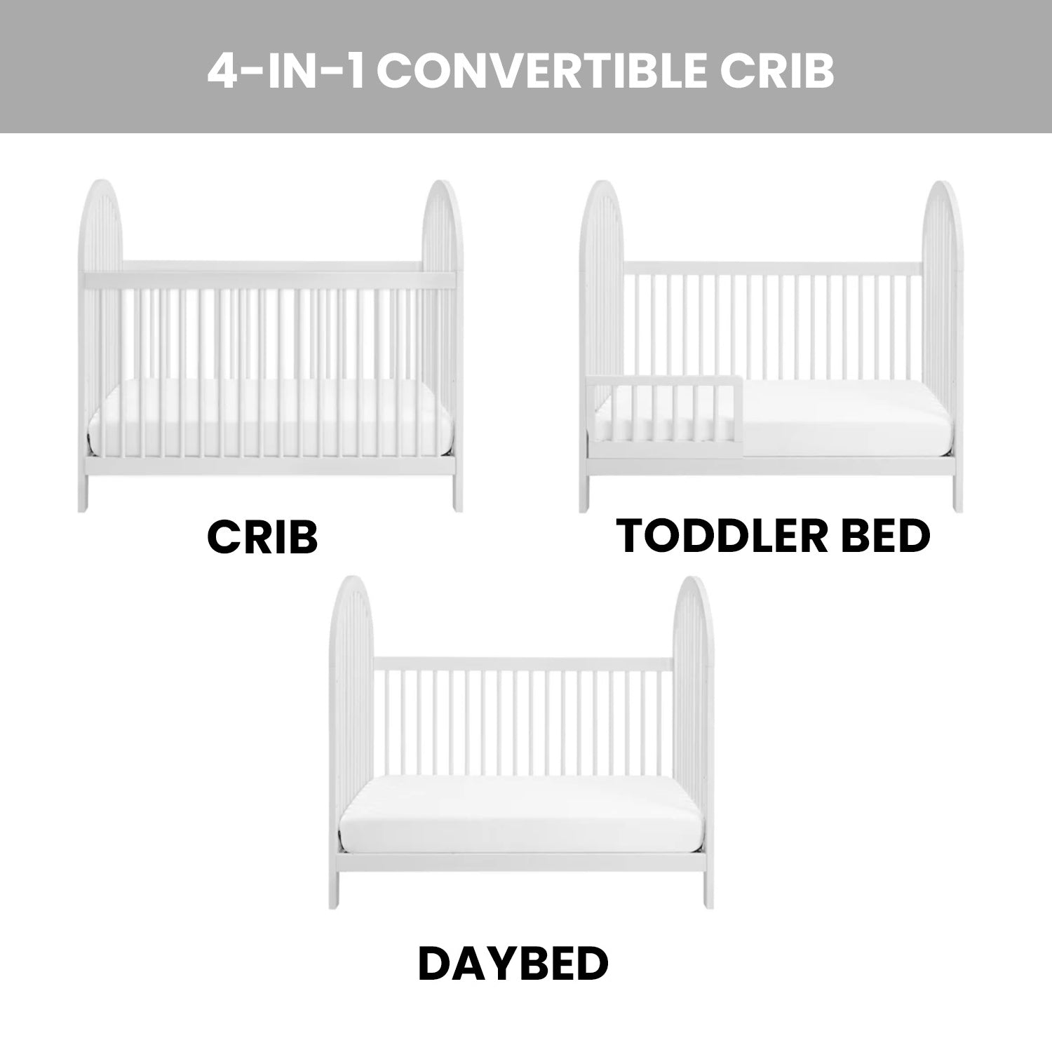Everlee Island Convertible Crib Soho Baby