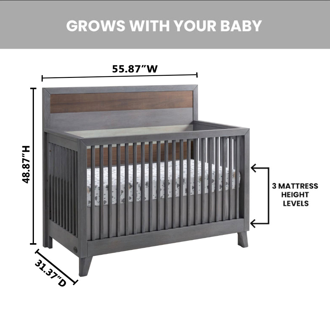 Cascade 4 in 1 Convertible Crib