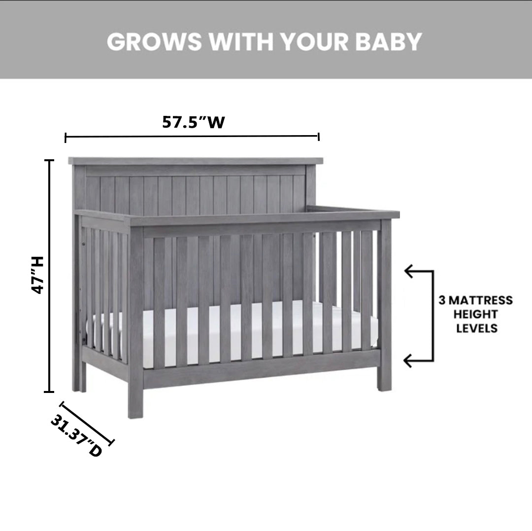 Everlee 4 in 1 Convertible Crib Soho Baby