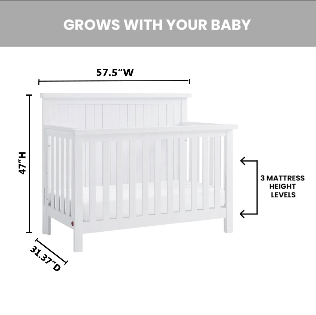 Everlee 4 in 1 Convertible Crib