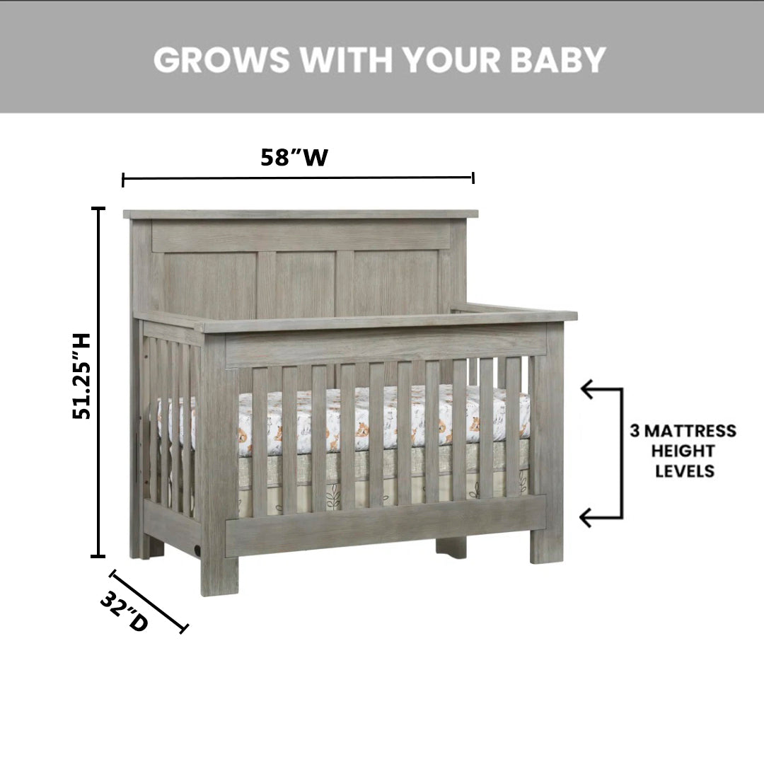 Hanover 4 In 1 Convertible Crib