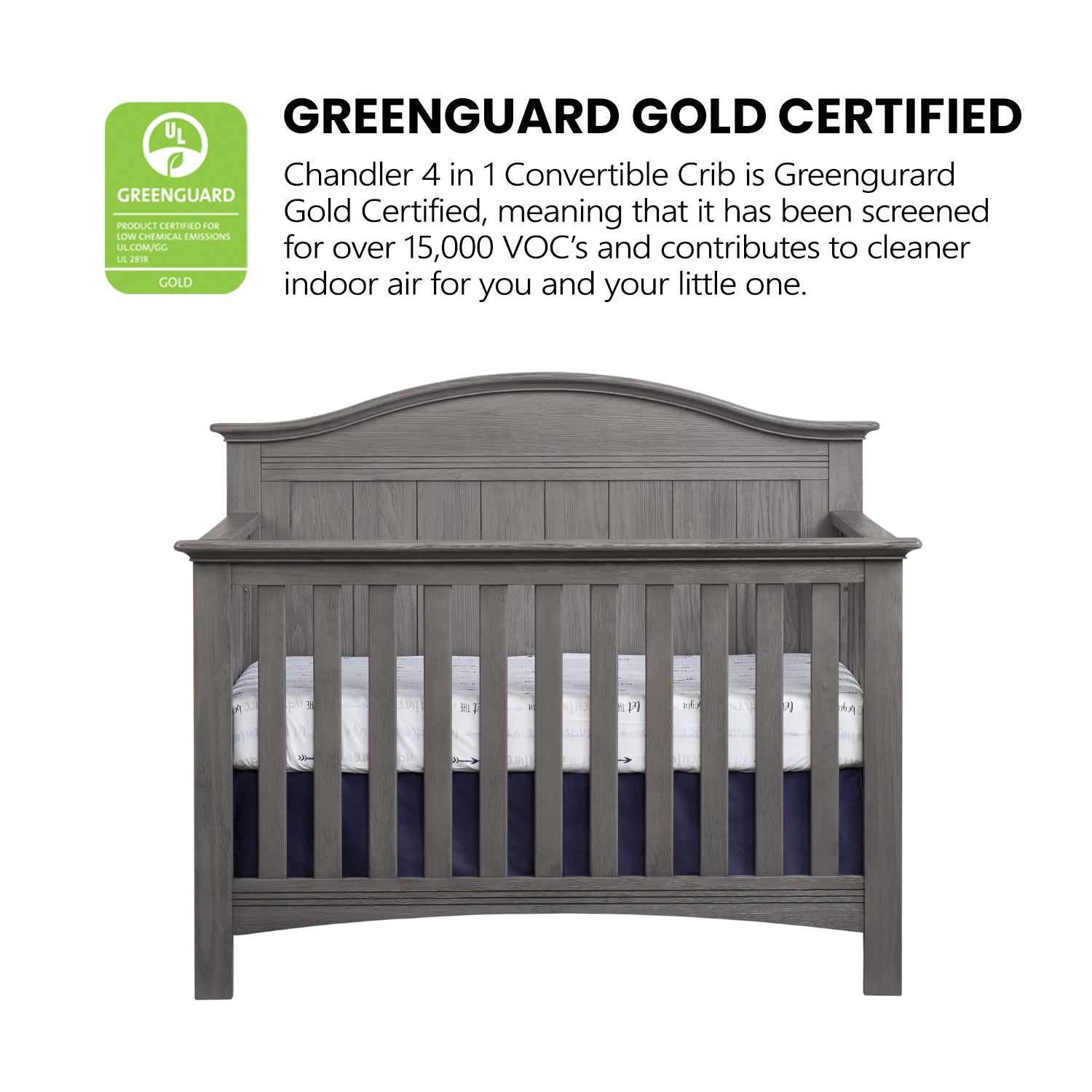 Chandler 4 In 1 Convertible Crib Soho Baby