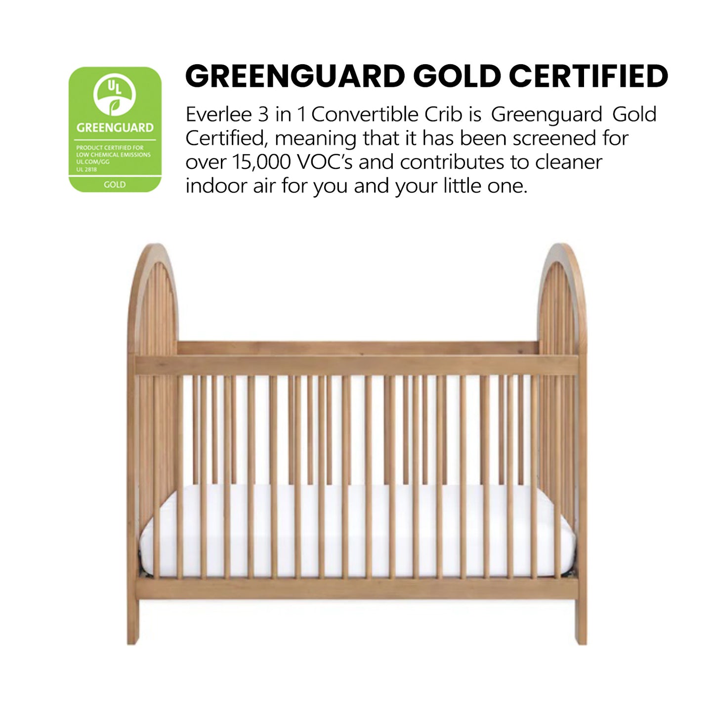 Everlee Island Convertible Crib