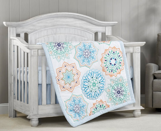 Mandala 3 pc Baby Crib Nursery Bedding Set