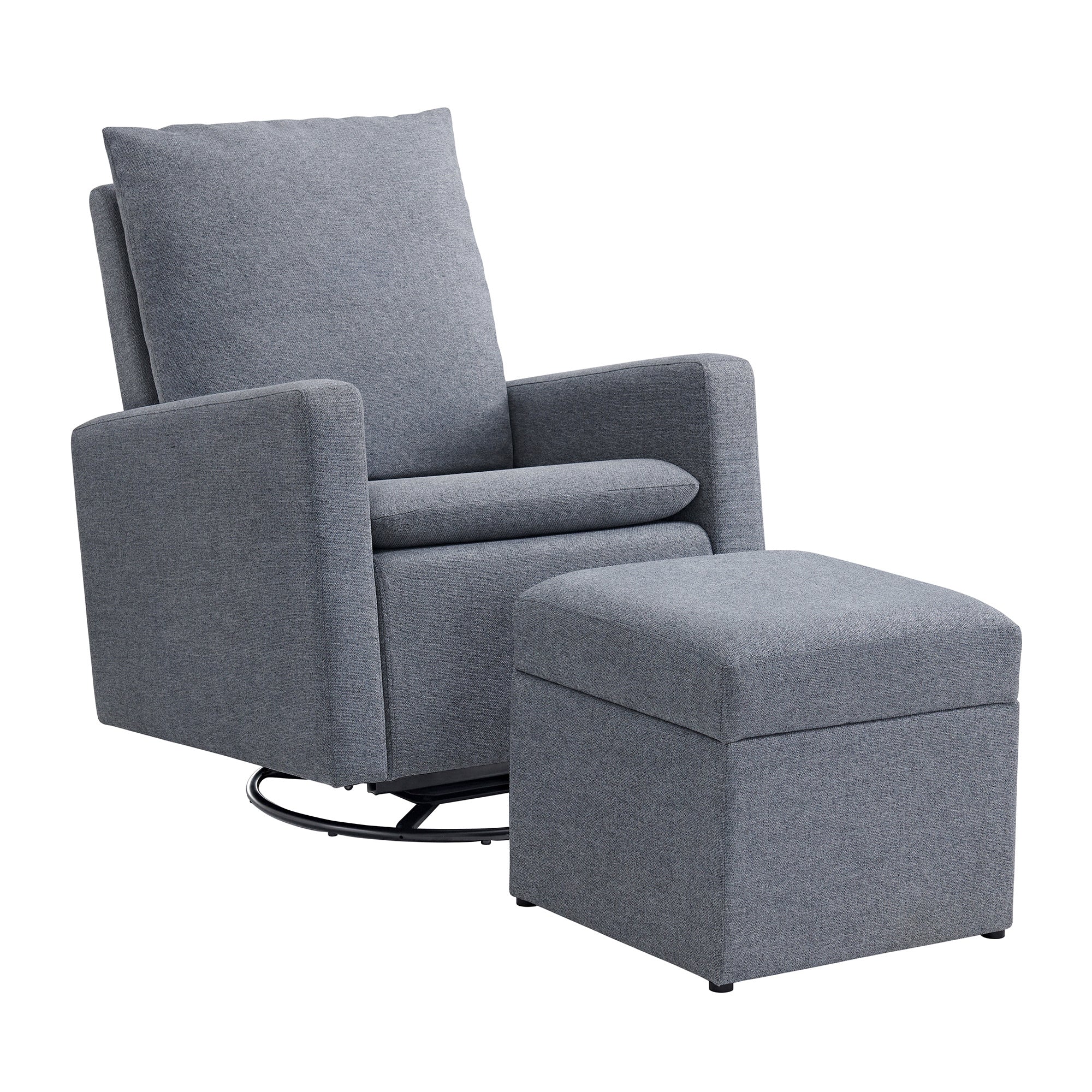 Grey glider and ottoman set best sale