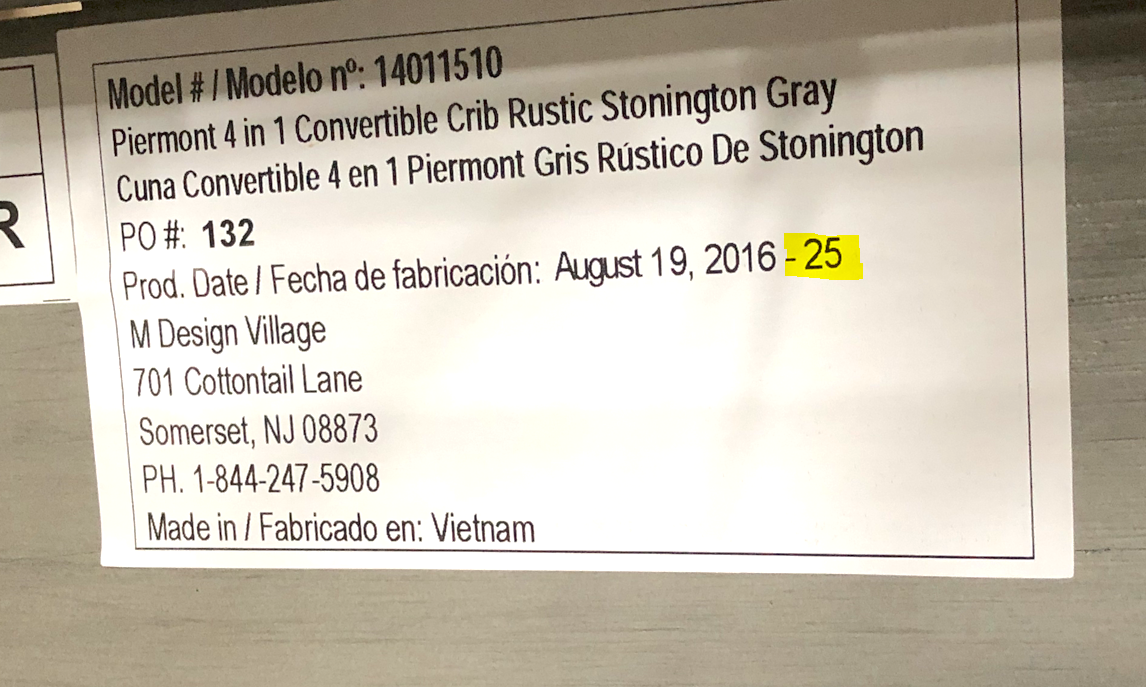 Crib Hardware Kit – Soho Baby